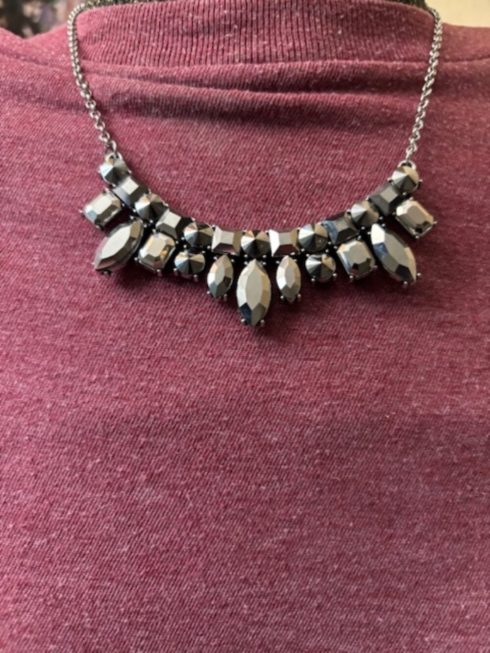 Paparazzi Wish Upon A Rock Star Silver Necklace W/Matching Earrings